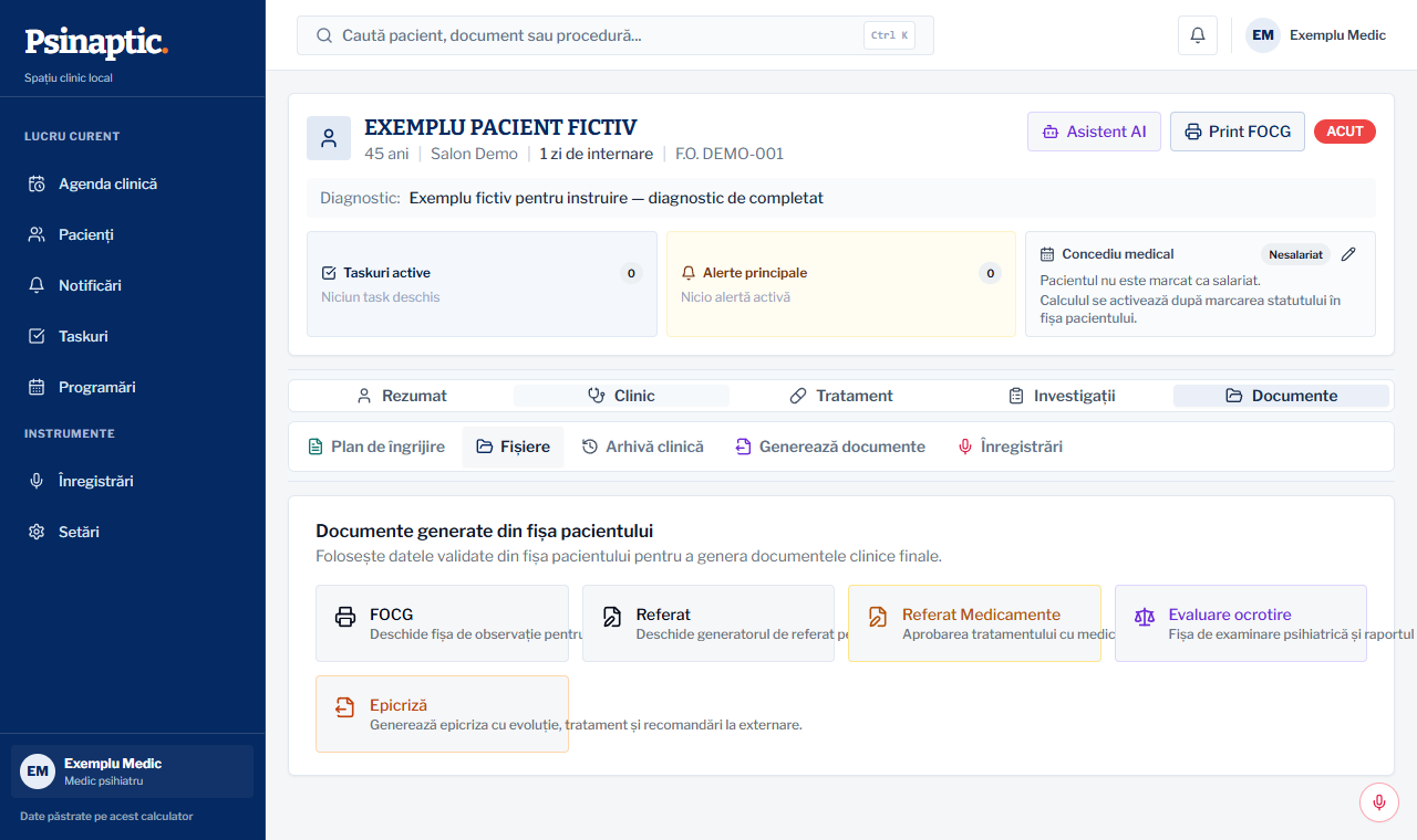 Referatele și celelalte formulare